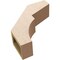 Ekena Millwork 5-inch W x 16-inch D x 16-inch H Monterey Rough Cedar Woodgrain TimberThane Knee Brace, Primed BRCUR05X16X16MONRCPR - alternate 3
